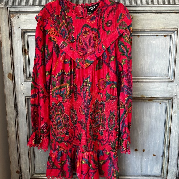 Johnny Was Workshop Tiered Floral Short Dress Size XL NWT - Picture 5 of 13